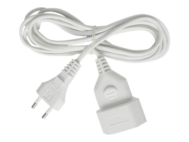 Brennenstuhl Kunststoff-Verlaengerungskabel Euro 3m weiss H03VVH2-F 2x0,75, Indoor Brennenstuhl Kunststoff-Verlaengerungskabel Euro 3m weiss H03VVH2-F 2x0,75, Indoor