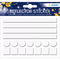 HERMA reflektierende Aufkleber Geometrie, weiÃ, 18 St. HERMA reflektierende Aufkleber Geometrie, weiÃ, 18 St.