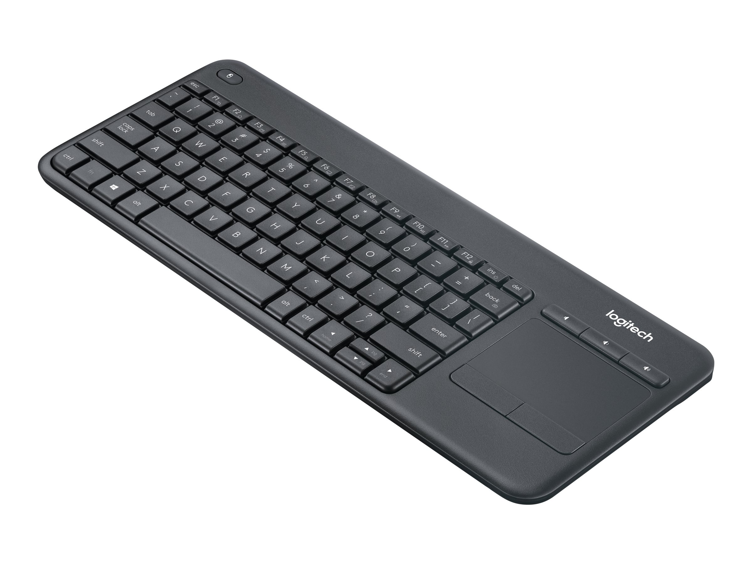 Logitech K400 Plus Tastatur kabellos schwarz