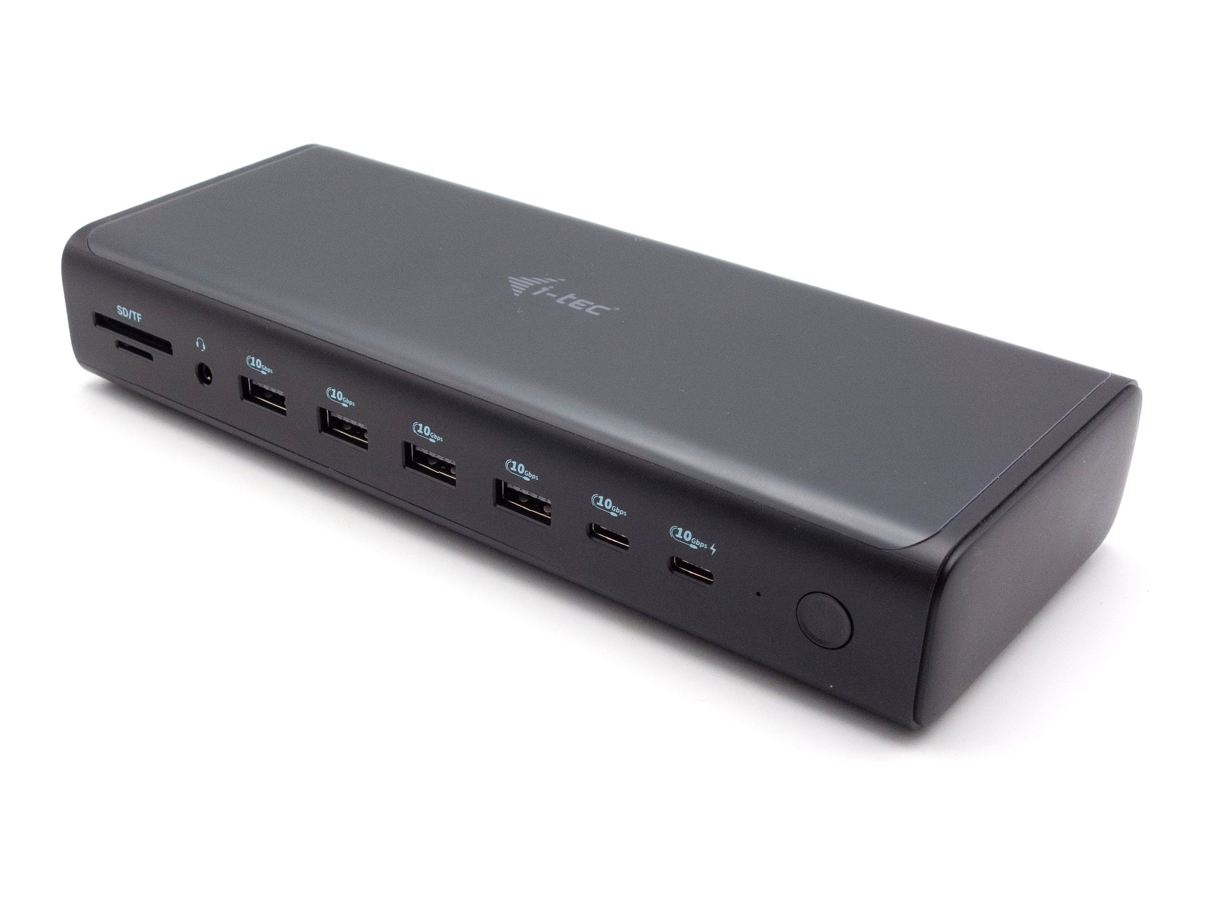 I-TEC Universal 6x 4K Display DS 6x4K 2xDP 2xHDMI 2xUSB-C 1xGLAN 2xUSB-C Gen.2 4xUSB 3.2 1xAudio/Mic Jack 1xSD/microSD Cr PD 140W KL I-TEC Universal 6x 4K Display DS 6x4K 2xDP 2xHDMI 2xUSB-C 1xGLAN 2xUSB-C Gen.2 4xUSB 3.2 1xAudio/Mic Jack 1xSD/microSD Cr PD 140W KL