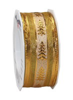 PRaeSENT Geschenkband Metallic Lace glaenzend gold 40,0 mm x 20,0 m PRaeSENT Geschenkband Metallic Lace glaenzend gold 40,0 mm x 20,0 m
