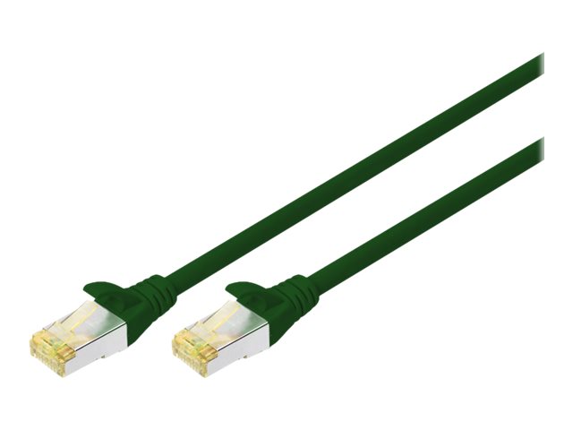 DIGITUS CAT 6A S-FTP Patchk. Cu, LSZH AWG 26/7, 1 m, 10er, GN