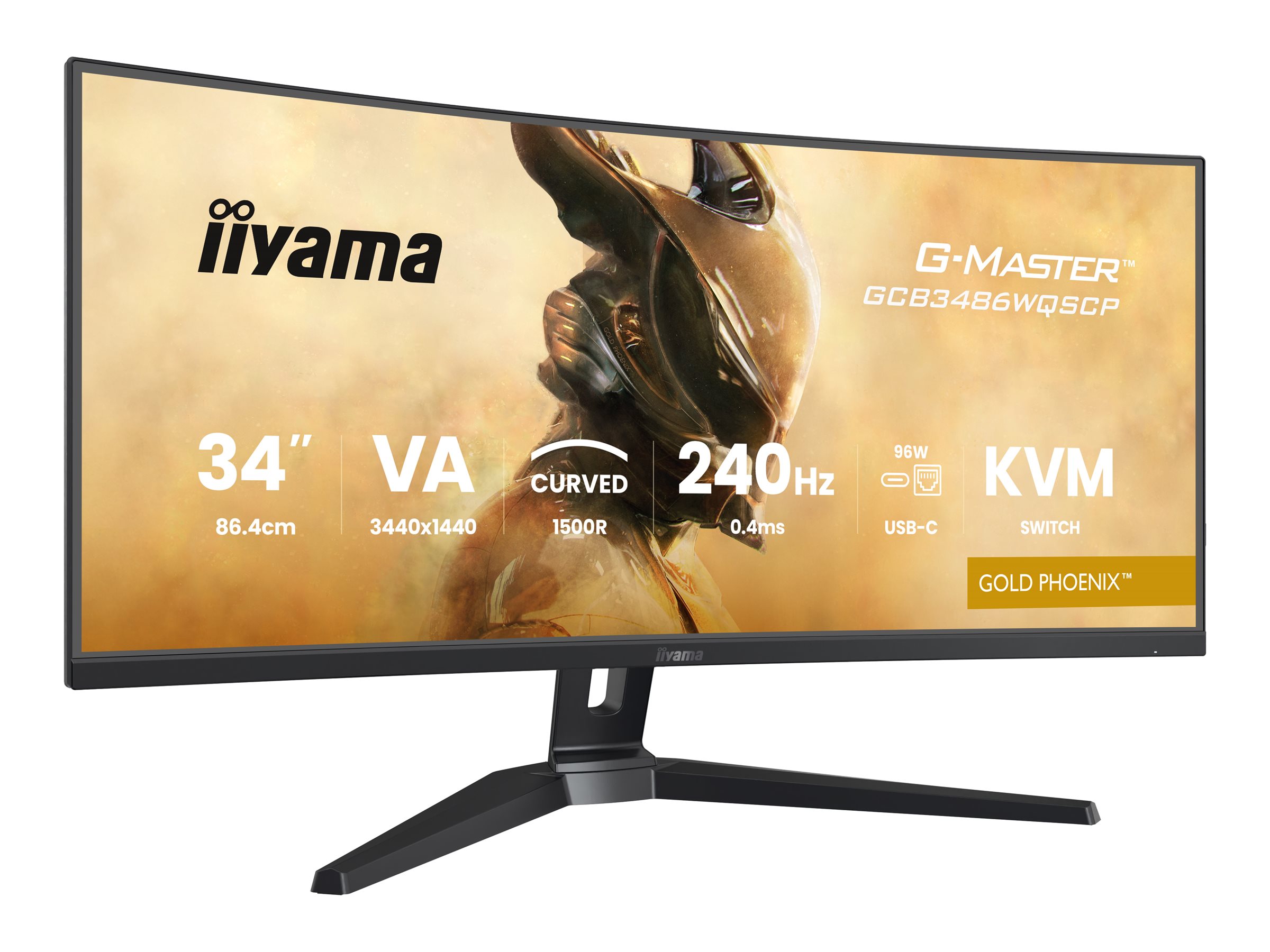 Iiyama G-MASTER Gold Phoenix GCB3486WQSCP-B1 34 Zoll Gaming gebogen