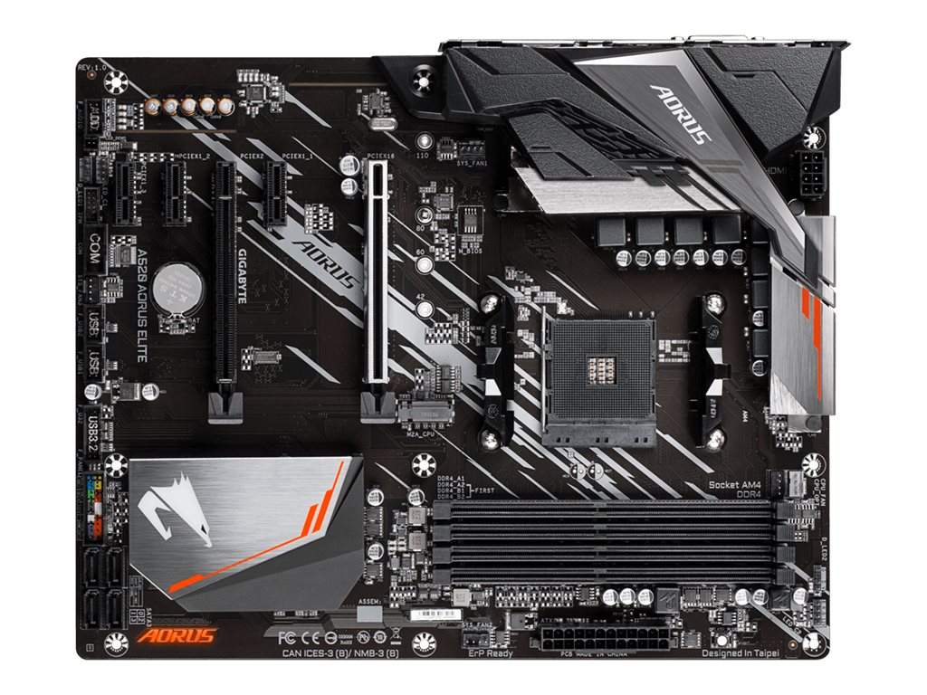GIGABYTE A520 AORUS ELITE AM4 DDR4 2xM.2 4xSATA HDMI ATX MB
