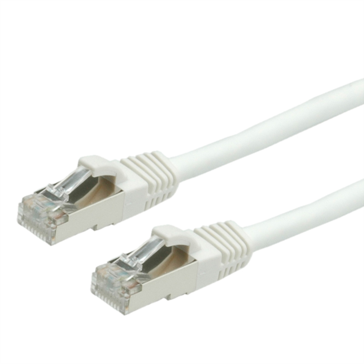 Value Patchkabel Kat.6 Class E S/FTP PiMF LSOH Weiß 0,5 m