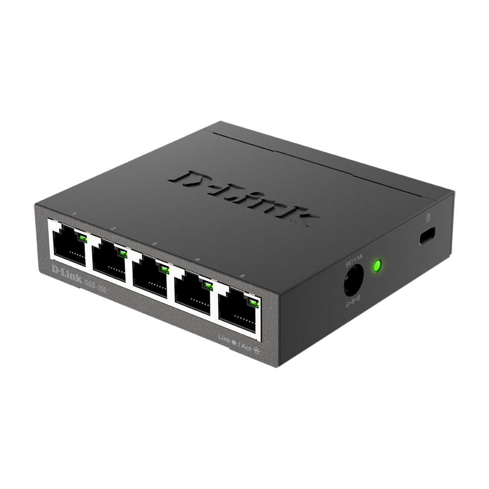 DLIN Desktop unmanaged Switch 5x101001000