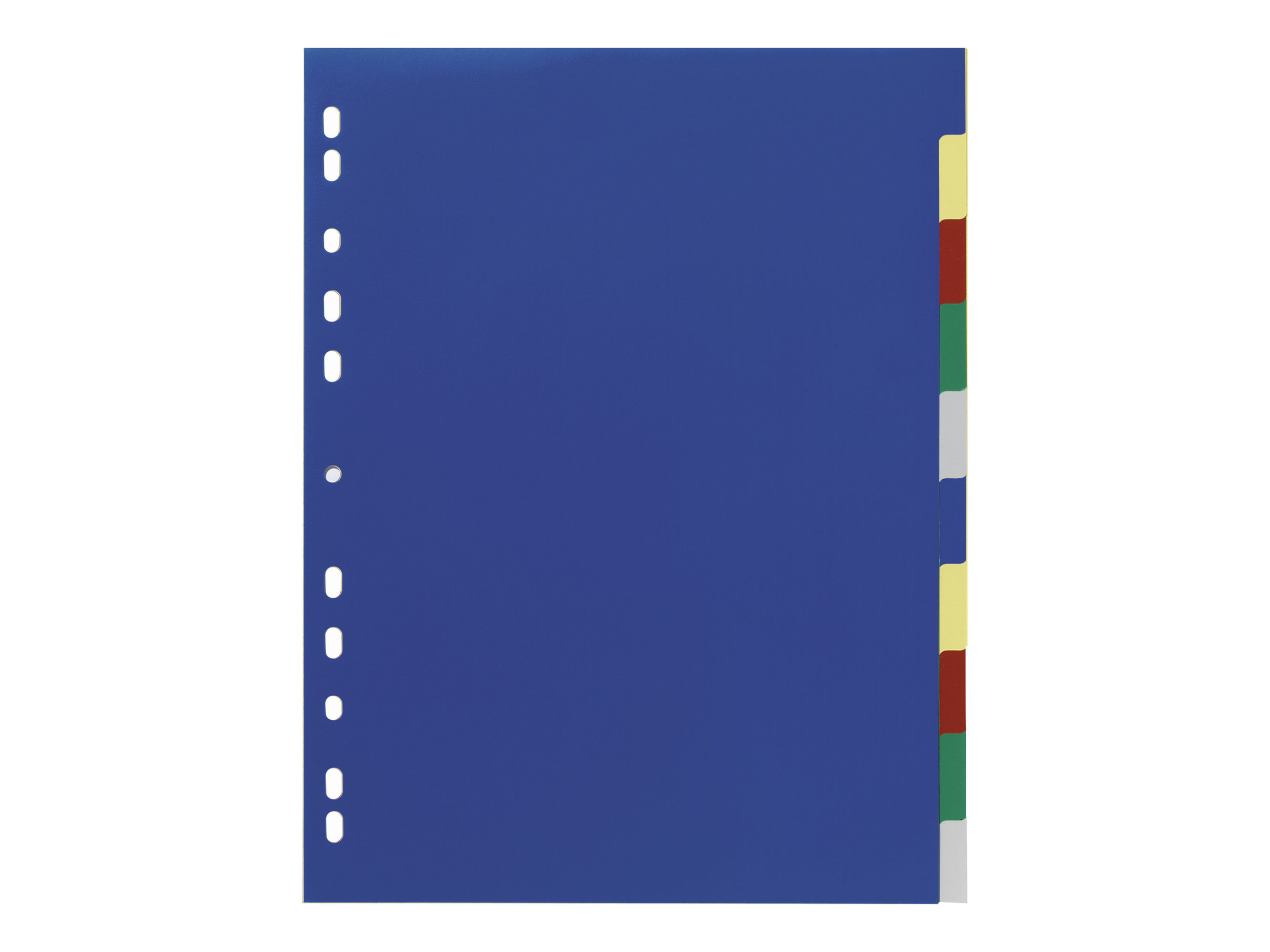 DURABLE Ordnerregister Vollformat, ueberbreite blanko blau, gelb, rot, gruen, grau 10-teilig, 1 Satz DURABLE Ordnerregister Vollformat, ueberbreite blanko blau, gelb, rot, gruen, grau 10-teilig, 1 Satz