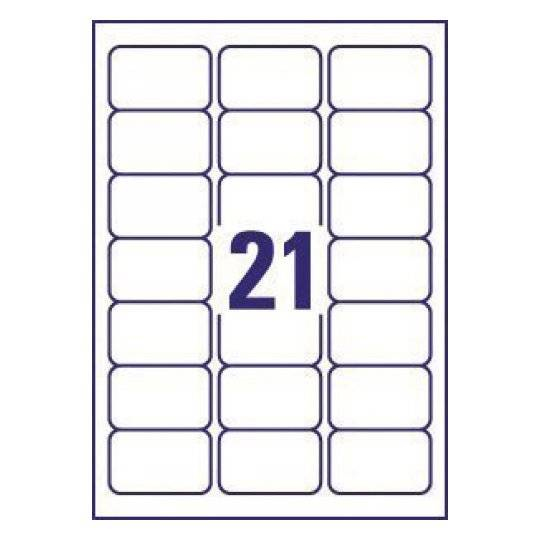 525 AVERY Zweckform Adressetiketten J8160-25 weiss 63,5 x 38,1 mm
