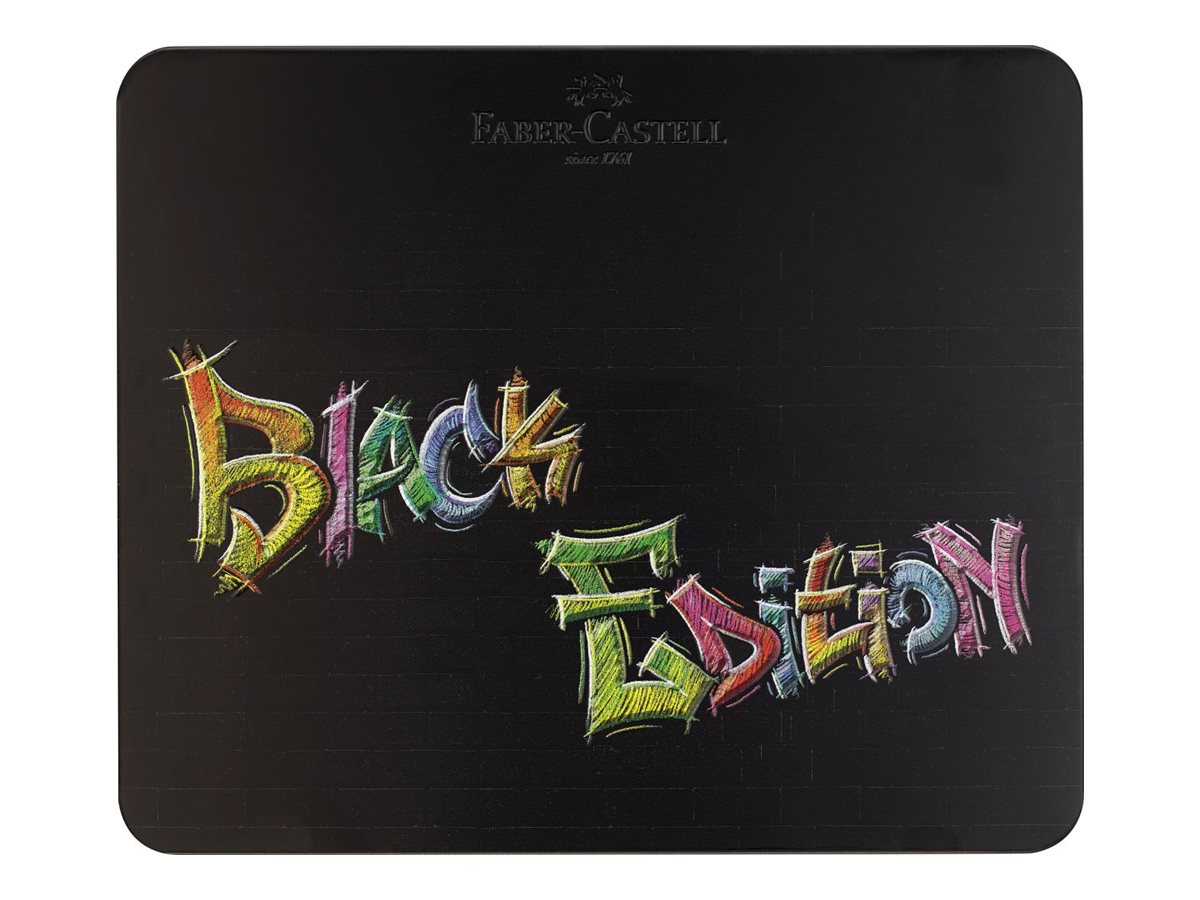 FABERCASTELL Black Edition Buntstifte farbsortiert, 100 St
