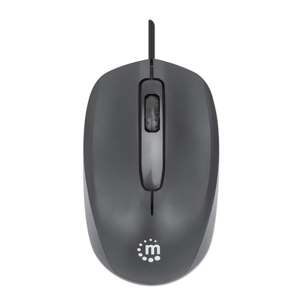 Manhattan Comfort II Optische USB-Maus Schwarz
