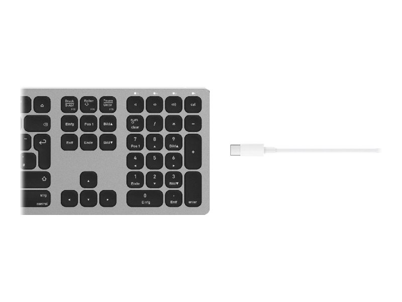 RaidSonic ICY BOX® KSK-8023BTRF Tastatur kabellos silber