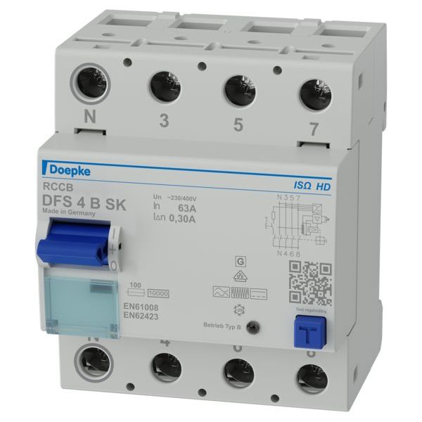 Doepke FI-Schutzschalter DFS4 063-4/0,30-B allstromsensitiv