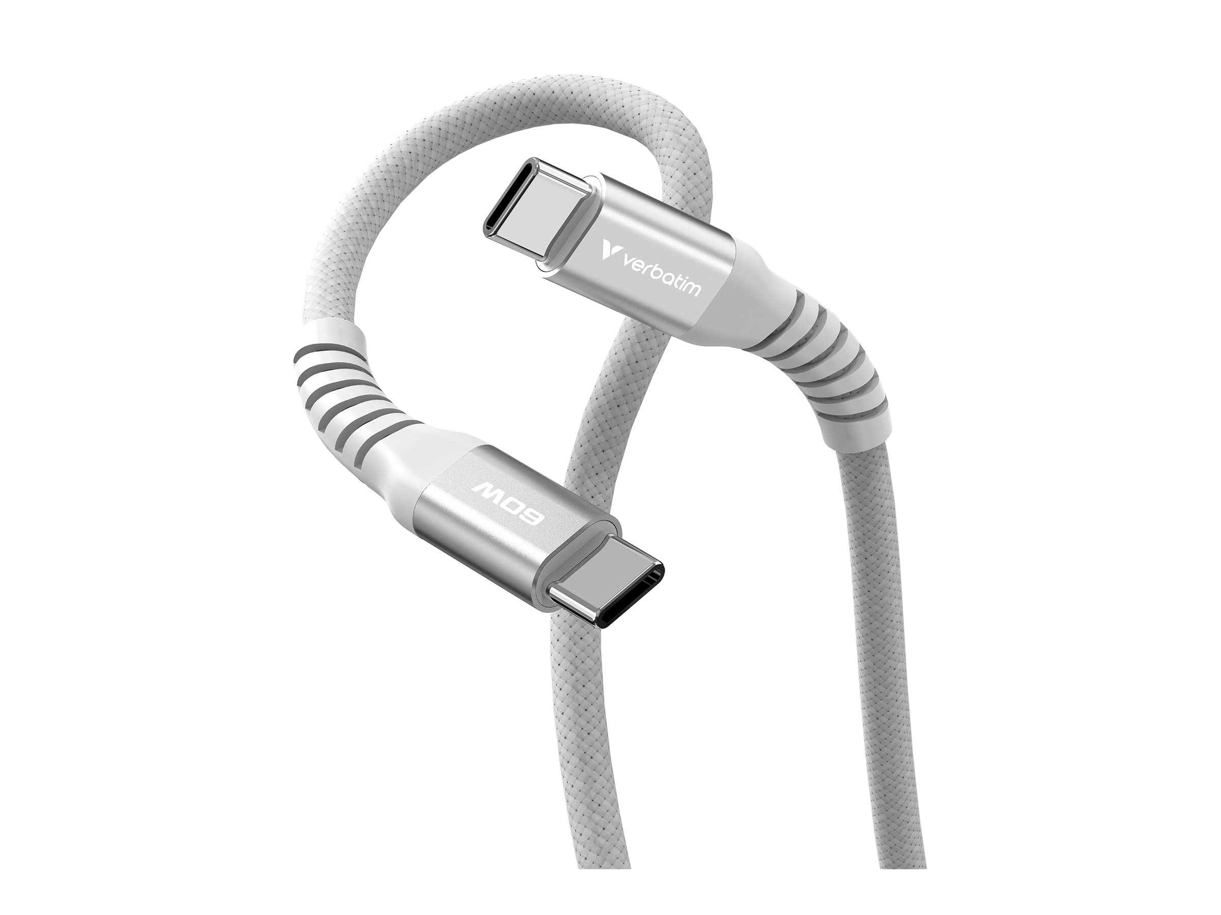 Verbatim Sync & Charge USB-C auf USB-C 60W Magnetisches Kabel - 120cm Grau