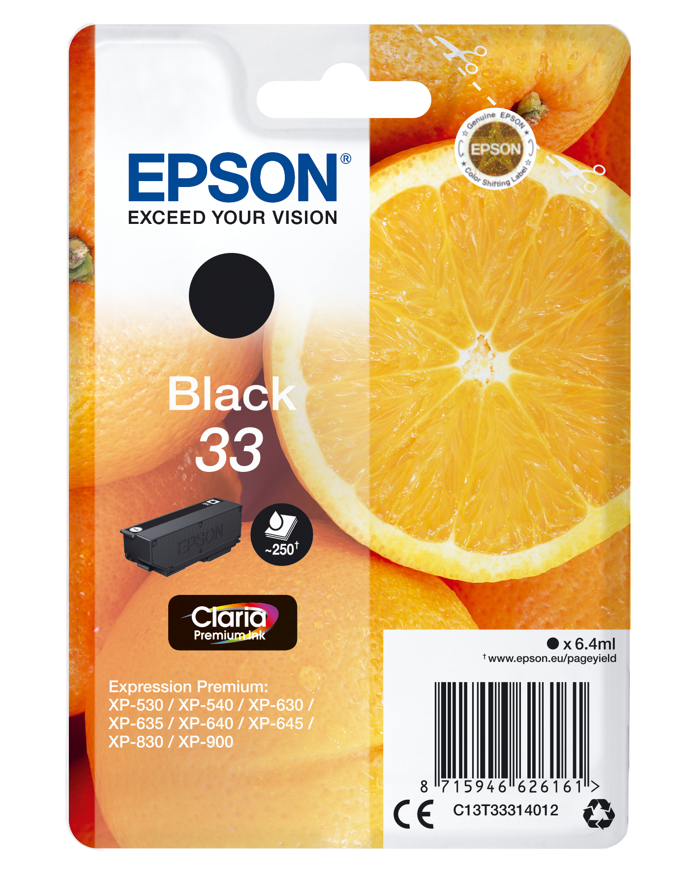 EPSON 33 T3331 schwarz Druckerpatrone
