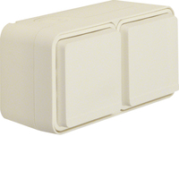 Berker AP-Steckdose SCHUKO 47843512 2fach waagerecht weiss Berker AP-Steckdose SCHUKO 47843512 2fach waagerecht weiss