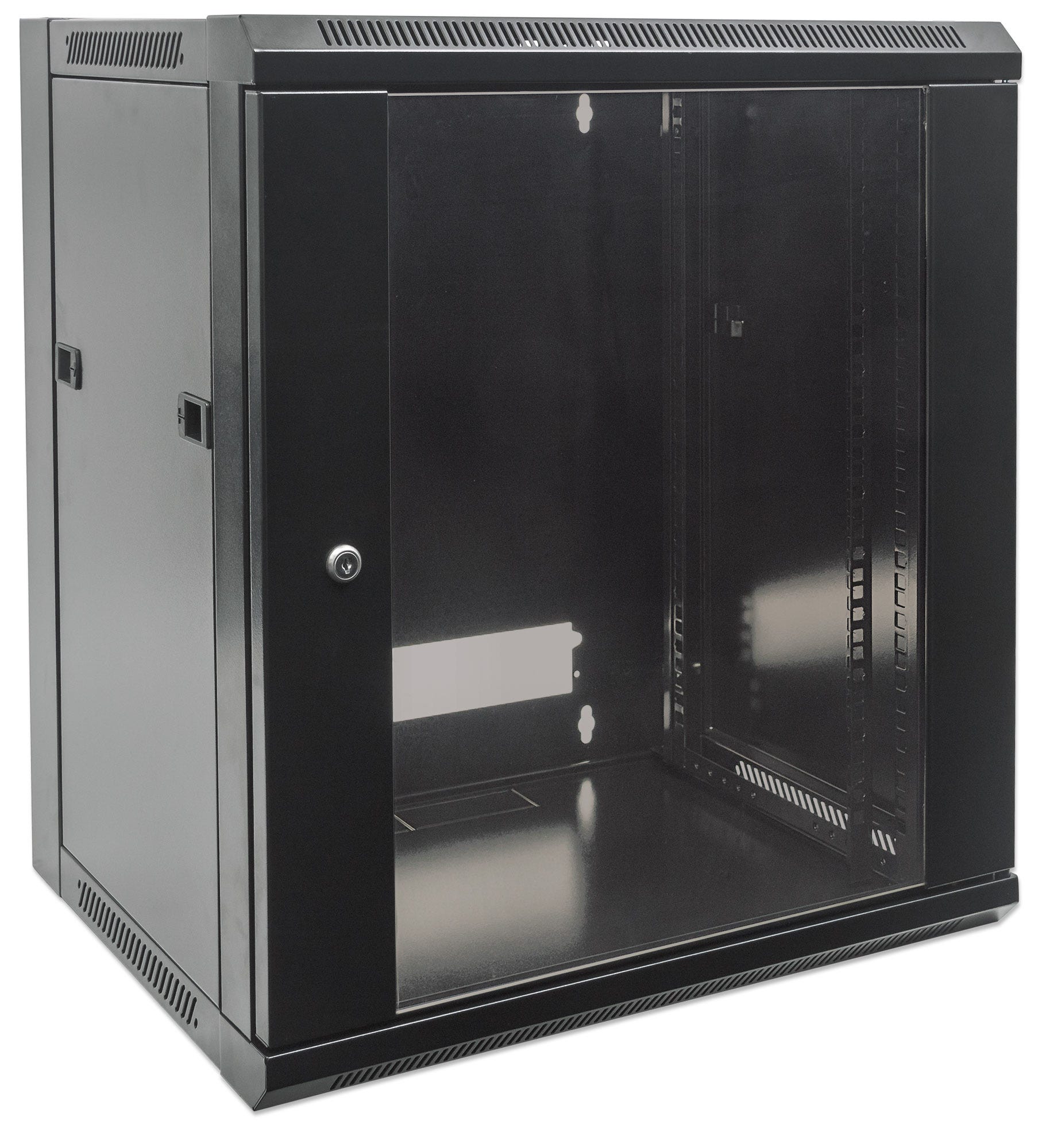 INTELLINET 48,3cm Wandverteiler 9 HE 450mm tief 19Zoll HxBxT 500 x 570 x 450 mm unmontiert schwarz
