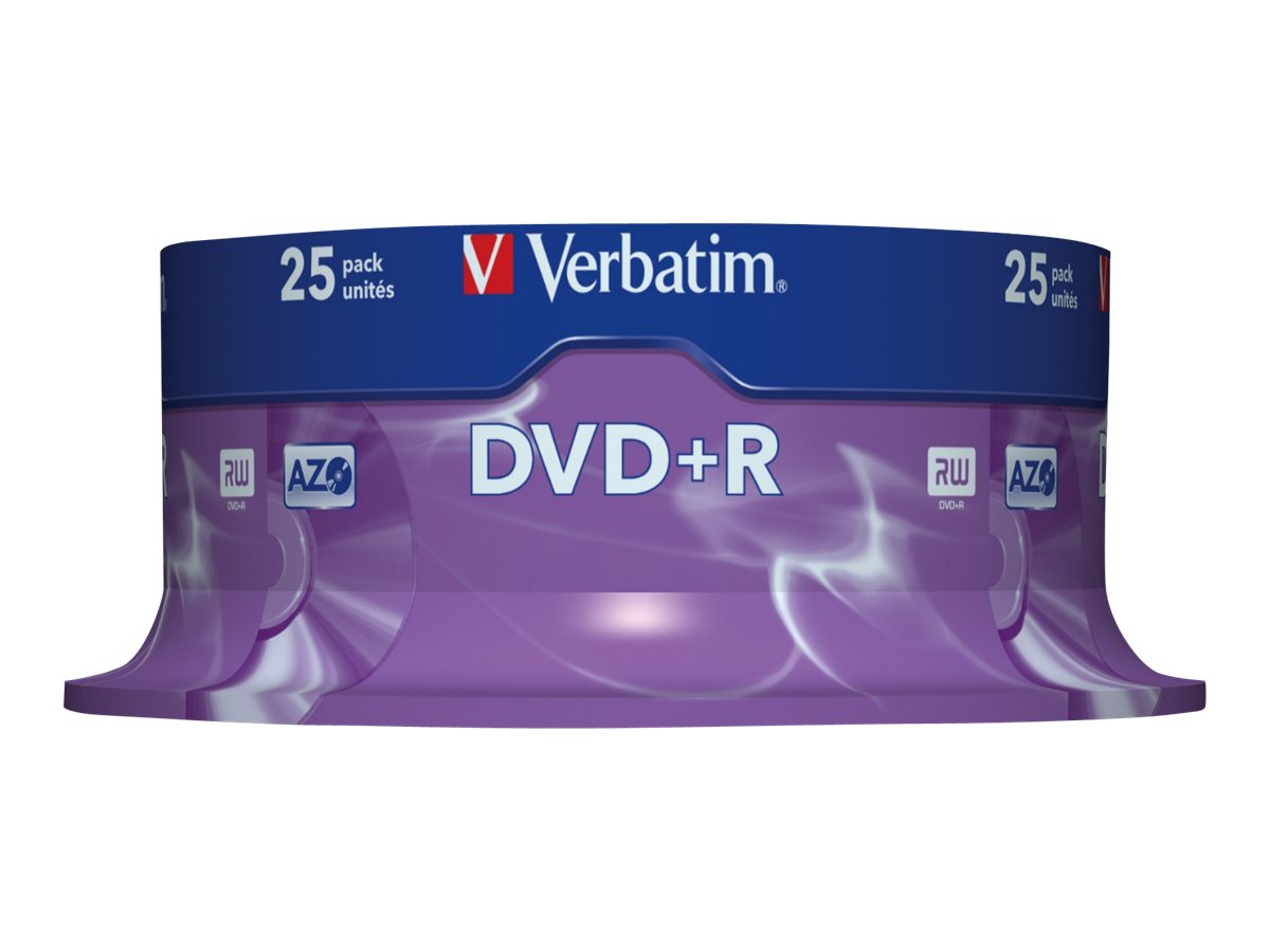 25 verbatim DVD+R 4,7 GB