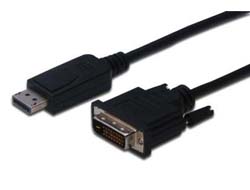 ASSMANN DisplayPort Adapterkabel DP DVI 30m DP 11a sw