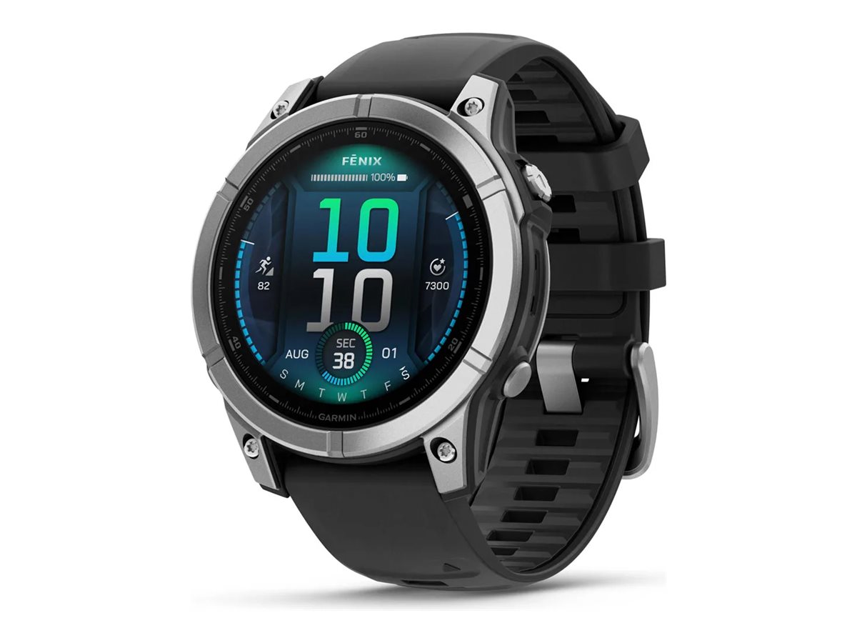GARMIN fēnix E 47 mm Smartwatch schwarz, silber GARMIN fēnix E 47 mm Smartwatch schwarz, silber