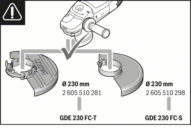 BOSCH Professional GDE 230 FCT Absaughaube für Winkelschleifer