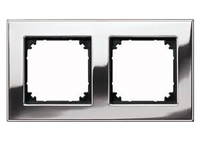 Merten Metallrahmen M-PLAN 475239 2f. Chrom