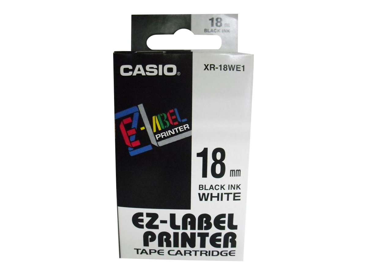 CASIO Schriftband XR-12WE XR-12WE1, 12 mm schwarz auf weià CASIO Schriftband XR-12WE XR-12WE1, 12 mm schwarz auf weiÃ