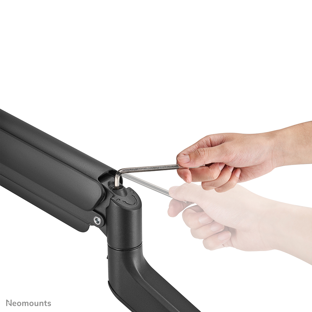 NEOMOUNTS Next Core Desk Mount 1 Ultra Wide Curved screen topfix clampgrommet