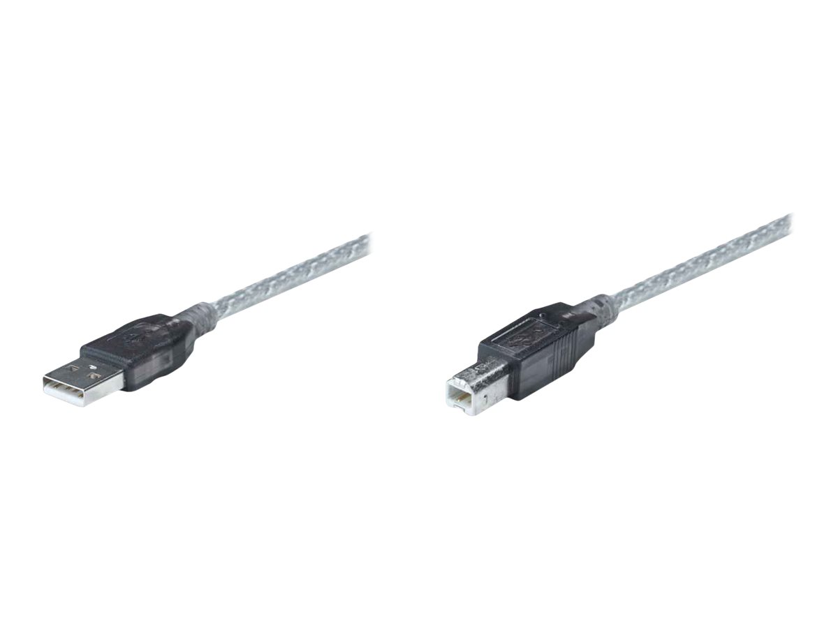 MANHATTAN Hi-Speed USB 2.0 aktives Kabel A Stecker / B Stecker 11.0 m Erweitert und verstaerkt das Signal zu jedem USB Geraet