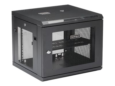 StarTech.com 9U Wall Mount Server Rack Cabinet - 4-Post Adjustable Depth (2 to 19) Network Equipment Enclosure with Cable Management (RK920WALM) - Schrank für Rack-Gehäuse - 9U