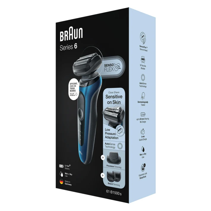 Braun Series 6 61B1500s mit EasyClick Herrenrasierer