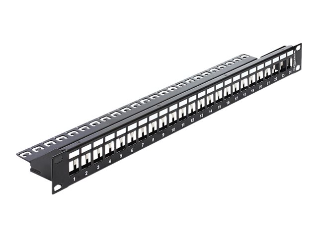 Delock 19" Keystone Patchpanel 24 Port mit Schiene Delock 19" Keystone Patchpanel 24 Port mit Schiene