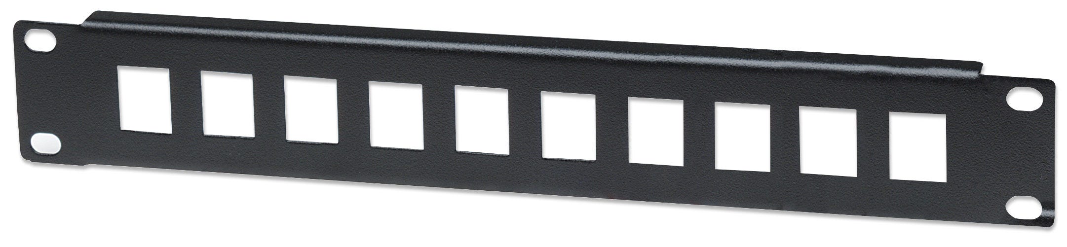 INTELLINET 10 Port Patchpanel unbestueckt 1 HE schwarz