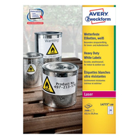 2.400 AVERY Zweckform wetterfeste Folienetiketten L4773-100 weiss 63,5 x 33,9 mm 2.400 AVERY Zweckform wetterfeste Folienetiketten L4773-100 weiss 63,5 x 33,9 mm
