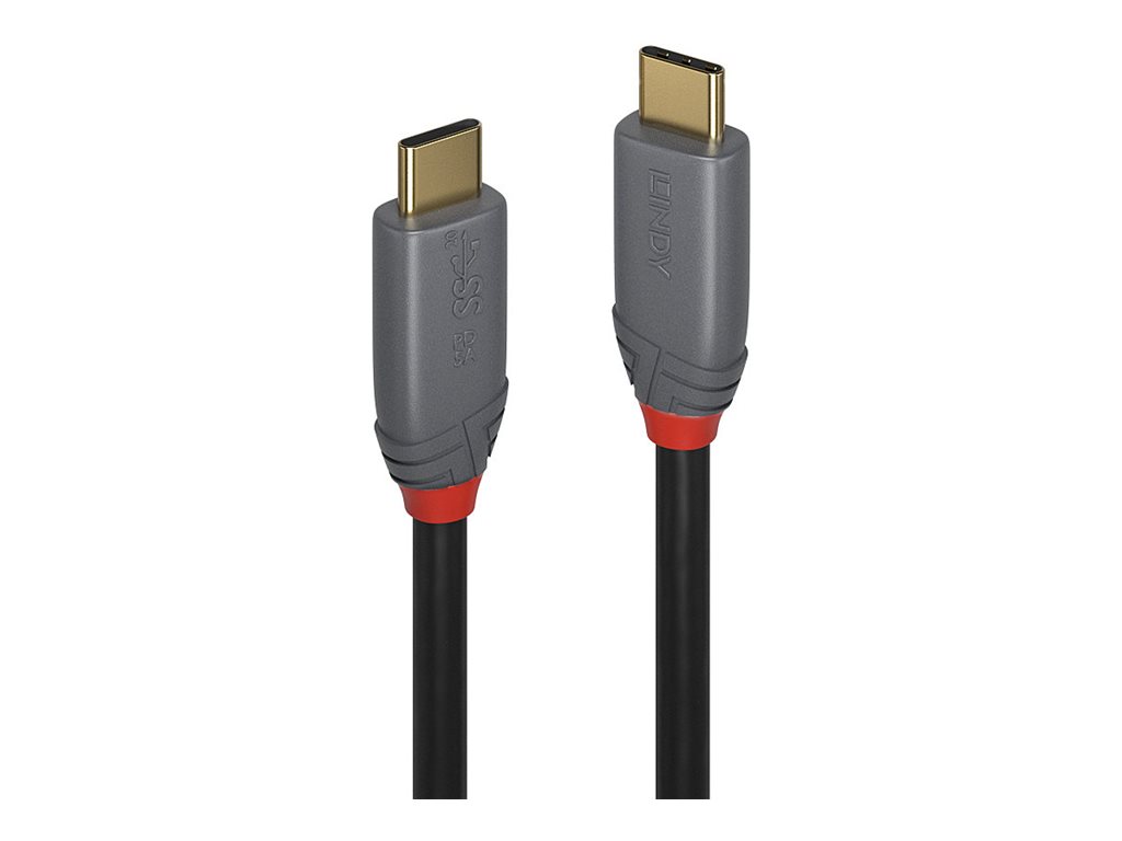 LINDY 2m USB 3.2 Typ C Kabel 5A PD Anthra Line