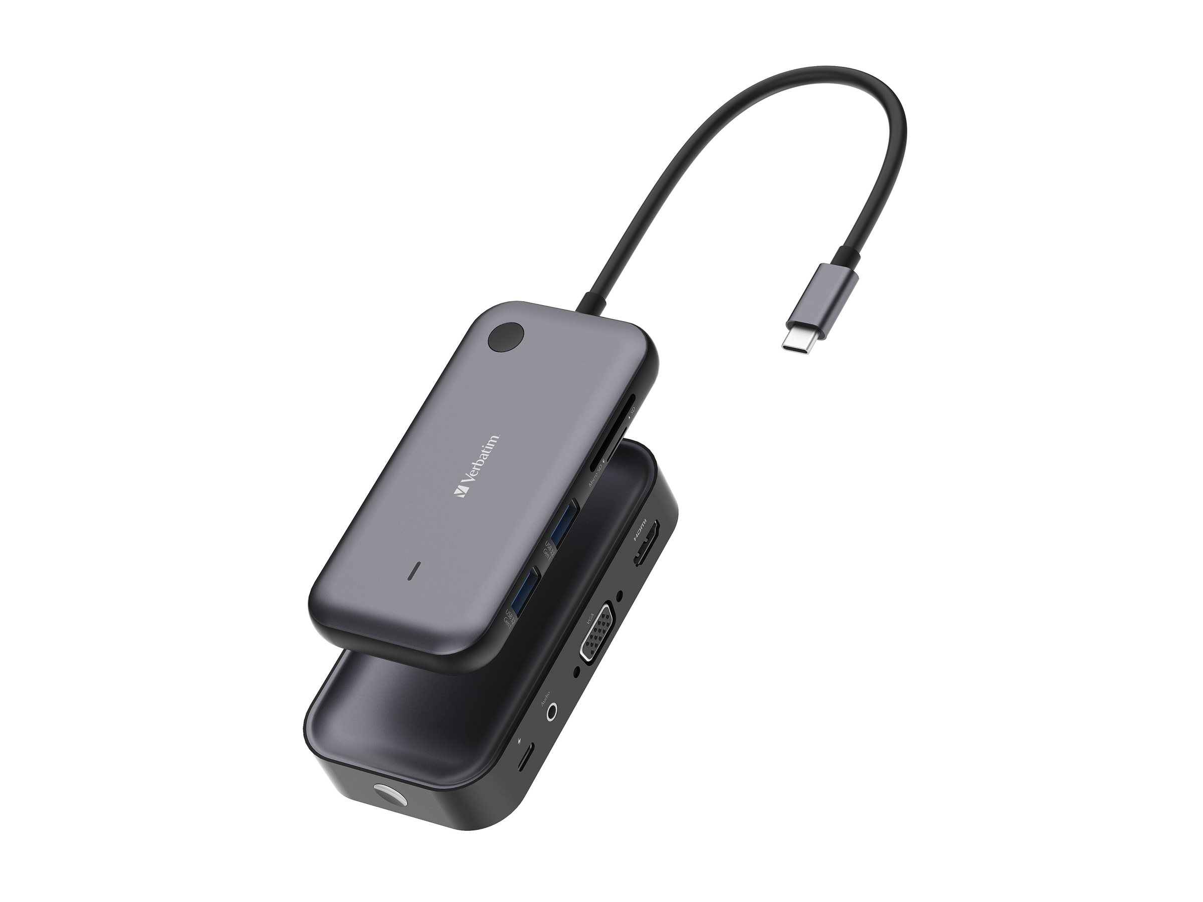 Verbatim USB-C-Wireless-Display-Adapter 1080P mit Hub WDA-01 Verbatim USB-C-Wireless-Display-Adapter 1080P mit Hub WDA-01