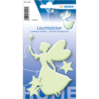 HERMA Leuchtaufkleber Sternenfee, leuchtgruen, 1 Fee 3 Sterne Etiketten HERMA Leuchtaufkleber Sternenfee, leuchtgruen, 1 Fee 3 Sterne Etiketten