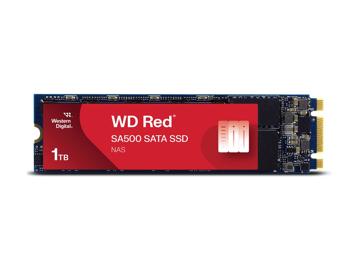 WD Red SSD SA500 NAS 1TB SATA III 6Gbs M2 2280 internal singlepacked POWERED BY SANDISK