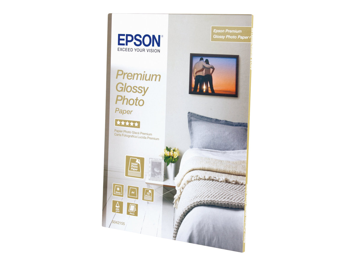 EPSON Fotopapier S042155 DIN A4 glÃ¤nzend 255 g/qm 15 Blatt
