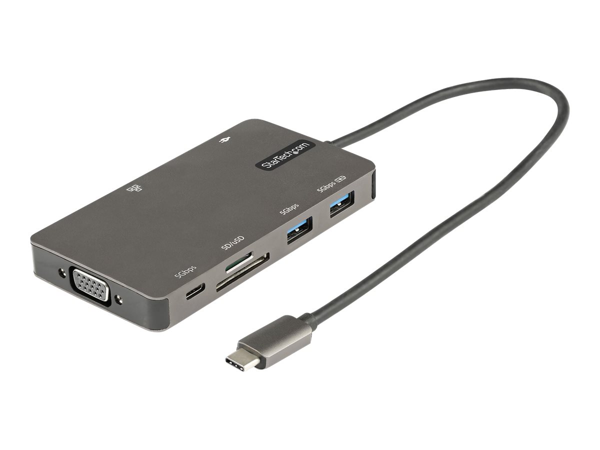 STARTECH.COM USB-C Multiport Adapter USB C auf HDMI 4K 30Hz/VGA Reiseadapter/Docking station USB 3.0 Hub 100W PD SD/Micro SD GbE STARTECH.COM USB-C Multiport Adapter USB C auf HDMI 4K 30Hz/VGA Reiseadapter/Docking station USB 3.0 Hub 100W PD SD/Micro SD GbE