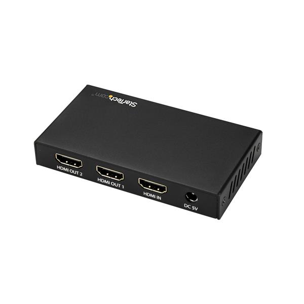 STARTECHCOM HDMI Splitter 2Port 4K 60Hz HDMI Splitter 1 In 2 Out 2 Way HDMI Splitter HDMI Port Splitter