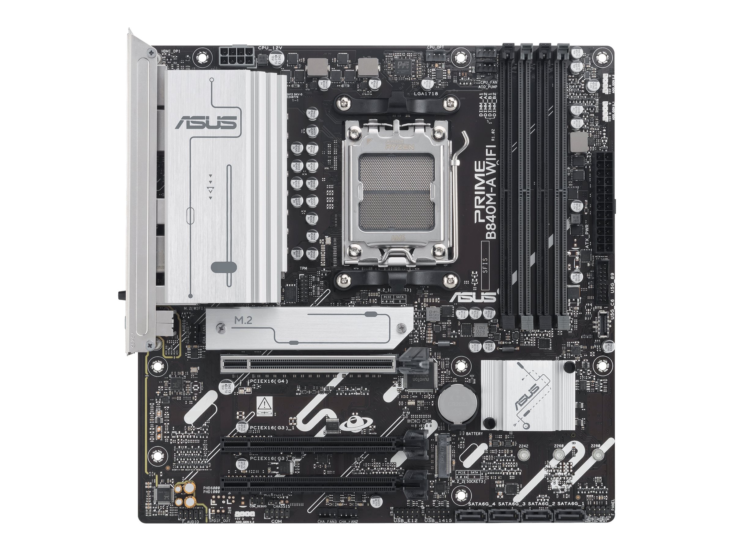 ASUS PRIME B840MACSM AM5 DDR5 micro ATX MB 1xHDMI 2xDP 3xM2 4xSATA