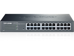 TP-LINK TL-SG1024DE 24-Port Gigabit Easy Smart Switch 24x 10/100/1000Mbps RJ45 MTU/Port/Tag-based VLAN QoS IGMP Snooping
