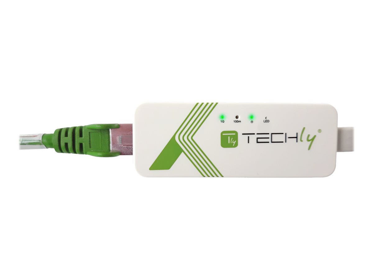 TECHLY USB3.0 RJ45 Adapter Weiss USB Stecker Typ A am Kabel auf RJ45 Netzgeschwindigkeit 10/100/1000 MBit/s TECHLY USB3.0 RJ45 Adapter Weiss USB Stecker Typ A am Kabel auf RJ45 Netzgeschwindigkeit 10/100/1000 MBit/s