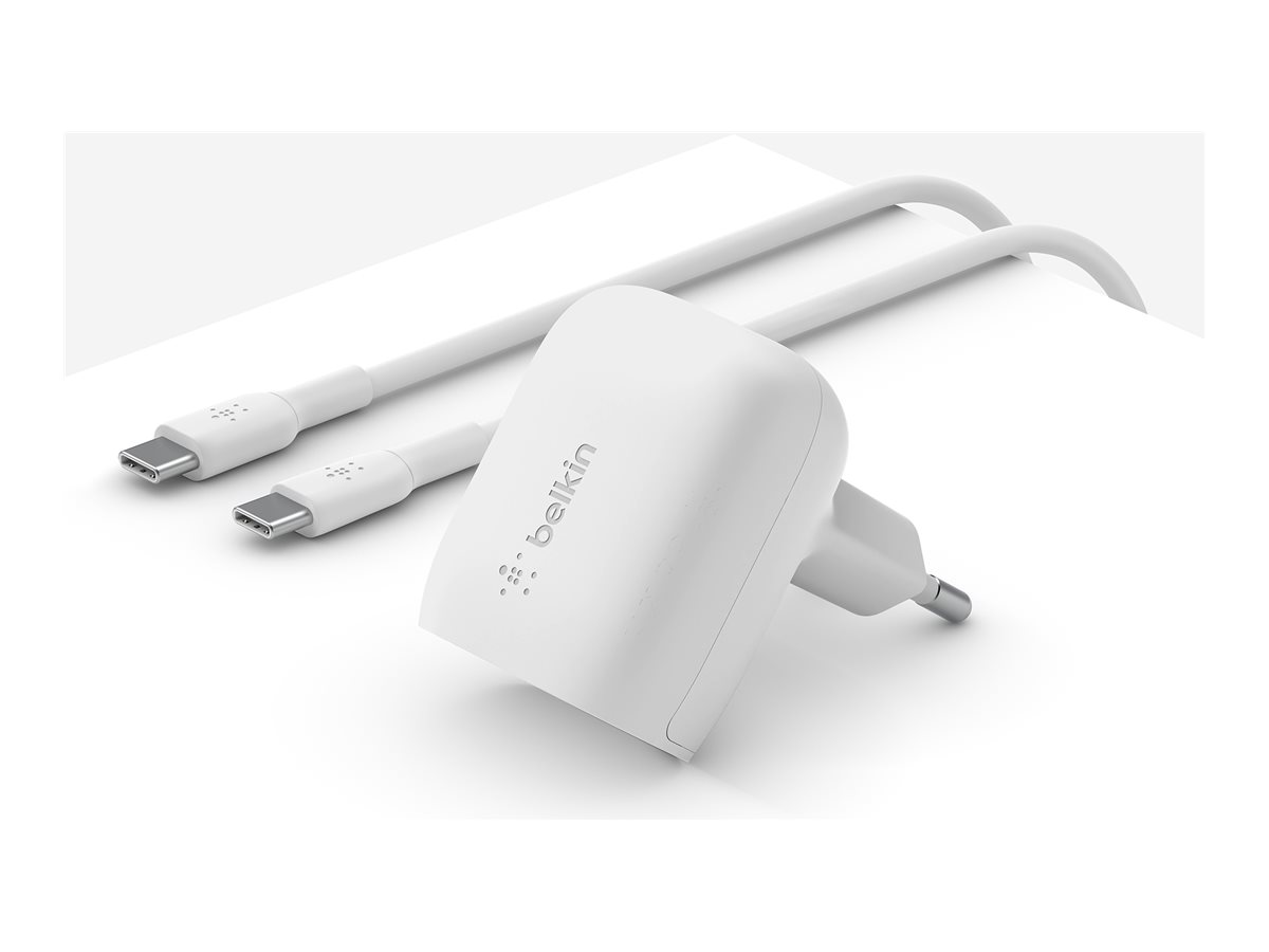 Belkin BoostCharge - Netzteil - 20 Watt - 3 A - Power Delivery 3.1, Fast Charge (24 pin USB-C)