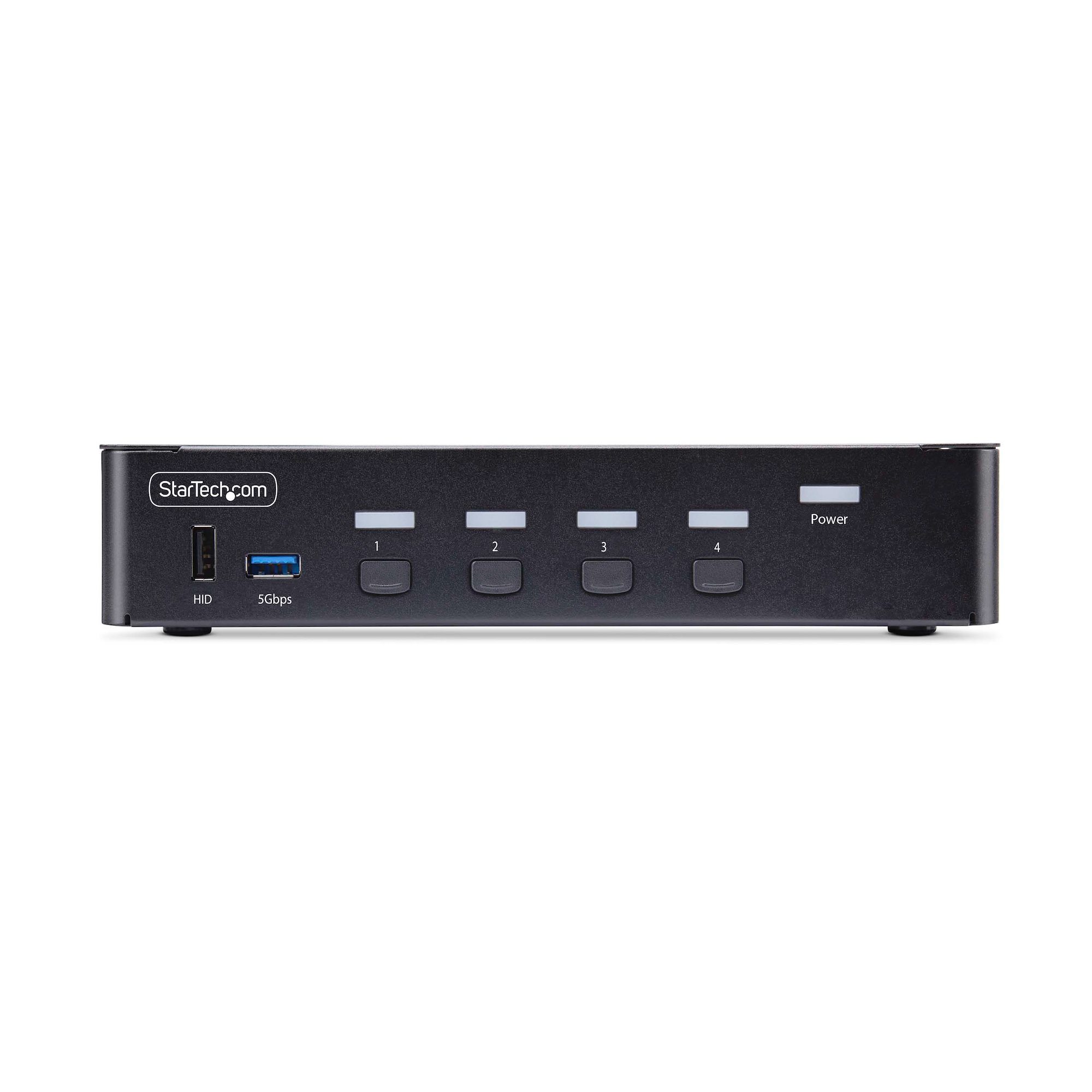 STARTECHCOM 4Port 8K KVMSwitch DisplayPort 14 8K 60Hz 4K 144Hz DP 14 2x USB 30 Ports 4x USB 20 Ports KVM DisplayPort