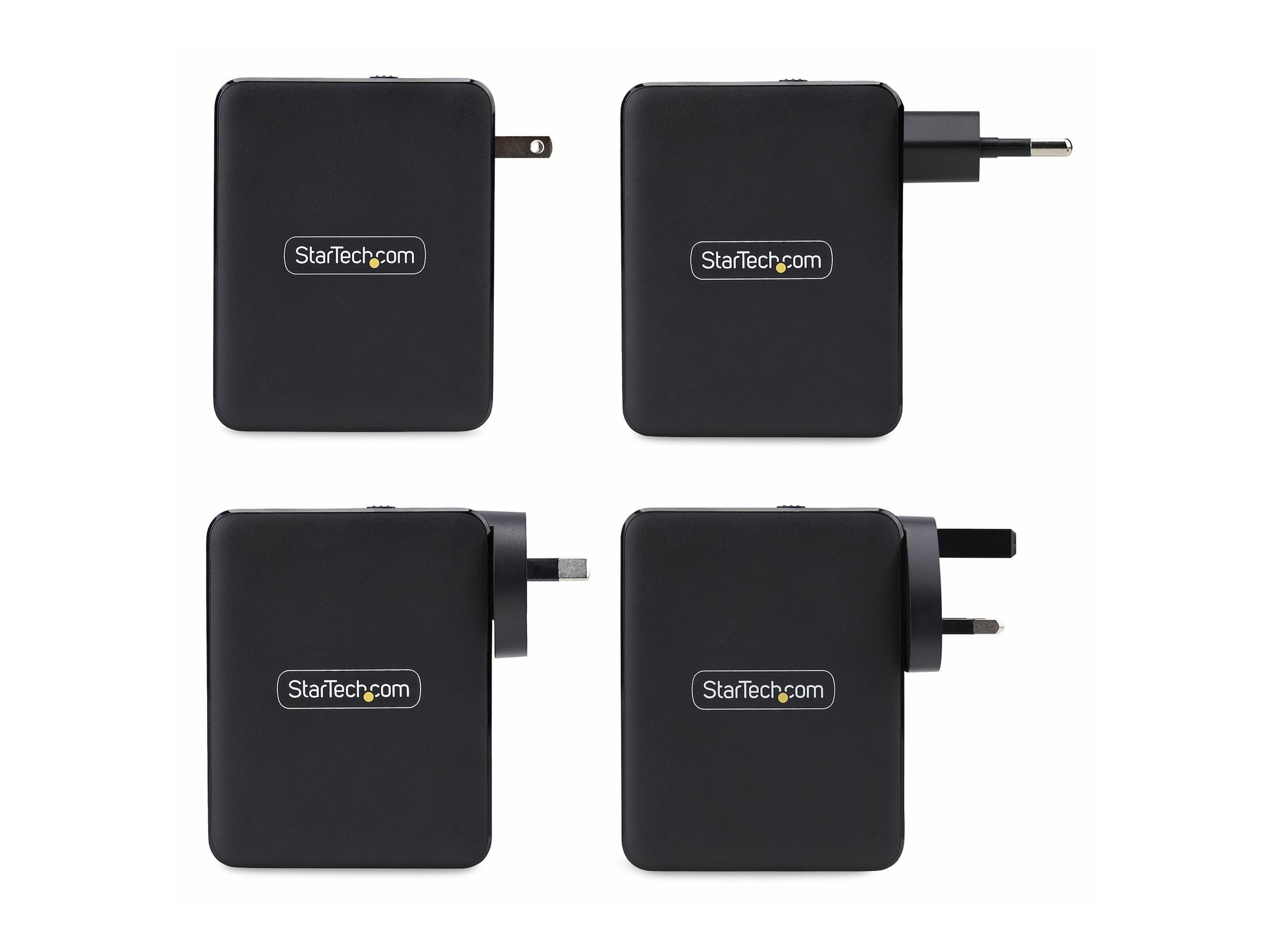 STARTECH.COM 140W USB-C-Wandladegerät 3x USB-C/1x USB-A PD 3.1 Internationaler GaN-Ladegerät fur MacBook/Dell XPS/Inspiron STARTECH.COM 140W USB-C-Wandladegerät 3x USB-C/1x USB-A PD 3.1 Internationaler GaN-Ladegerät fur MacBook/Dell XPS/Inspiron