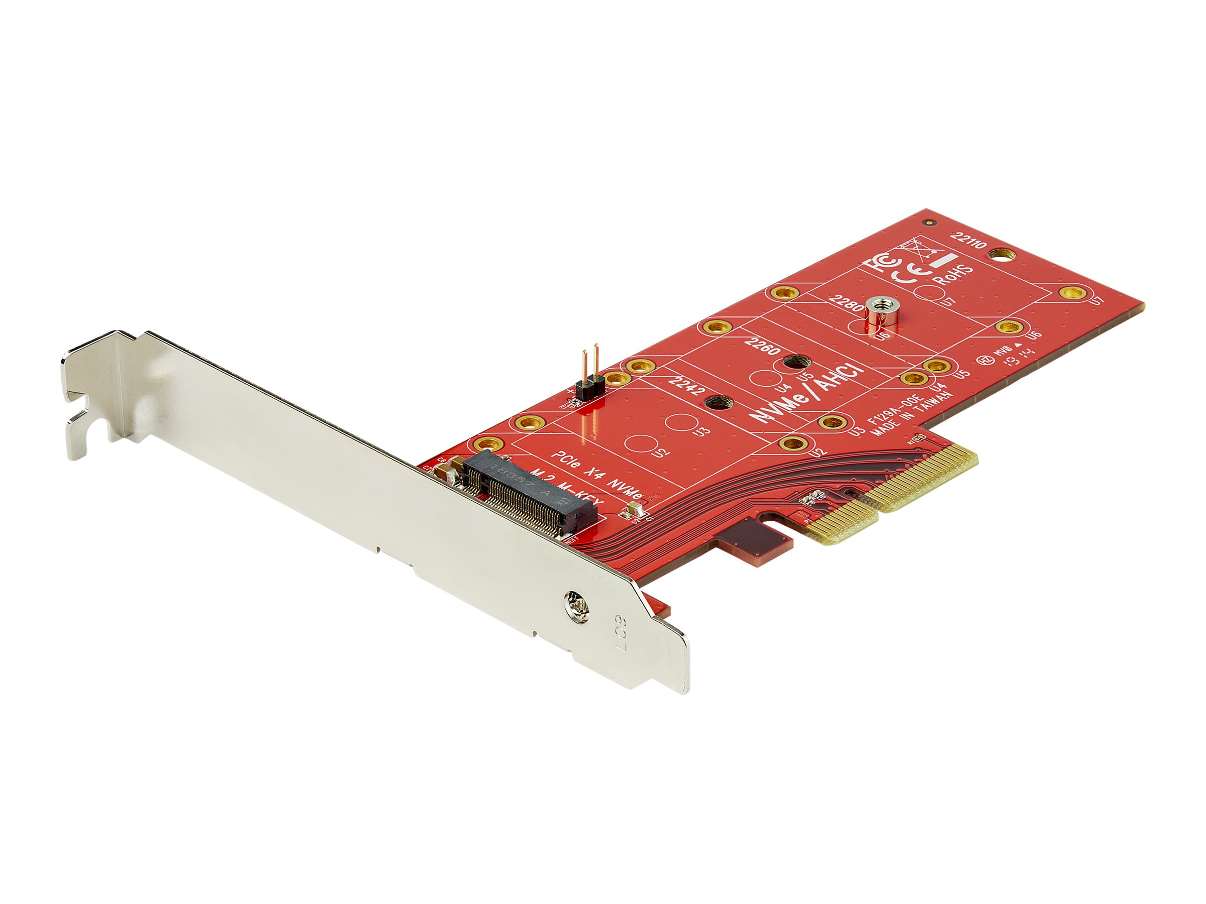 StarTech.com M2 PCIe SSD Adapter - x4 PCIe 3.0 NVMe / AHCI / NGFF / M-Key - Low Profile and Full Profile - SSD PCIe M.2 Adapter (PEX4M2E1) - Schnittstellenadapter - M.2 Card - PCIe x4