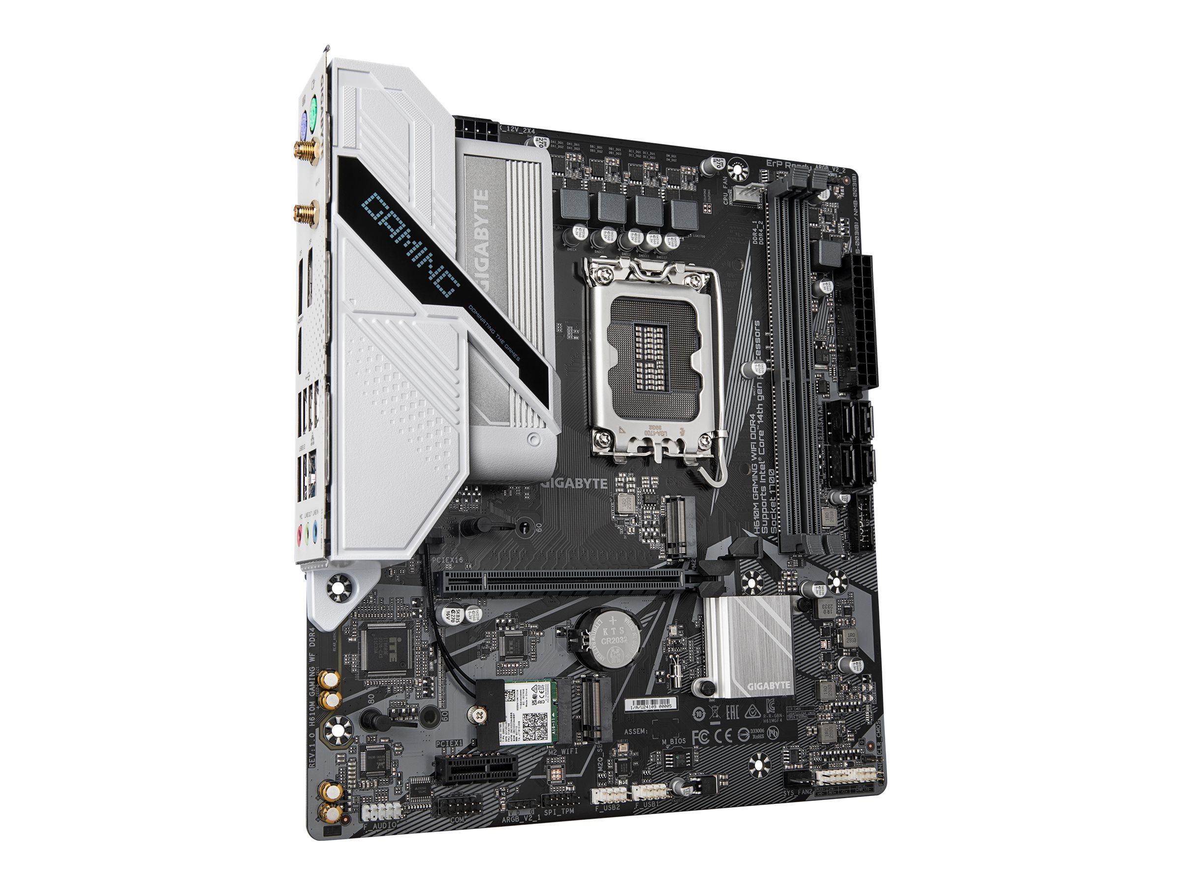 GIGABYTE H610M GAMING WF LGA1700 2xDDR4 4xSATA 2xM.2 1xHDMI 2xDP