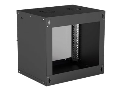 INTELLINET 48,26cm 19Zoll Wandverteiler Basic Line 9 HE 487 x 540 x 400 mm H x B x T Flatpack Schutzklasse IP20 schwarz