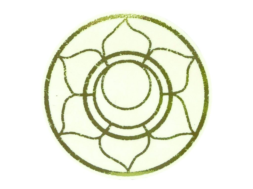 AVERY Zweckform Aufkleber 56817 Lebensblume, gold, 50 Etiketten
